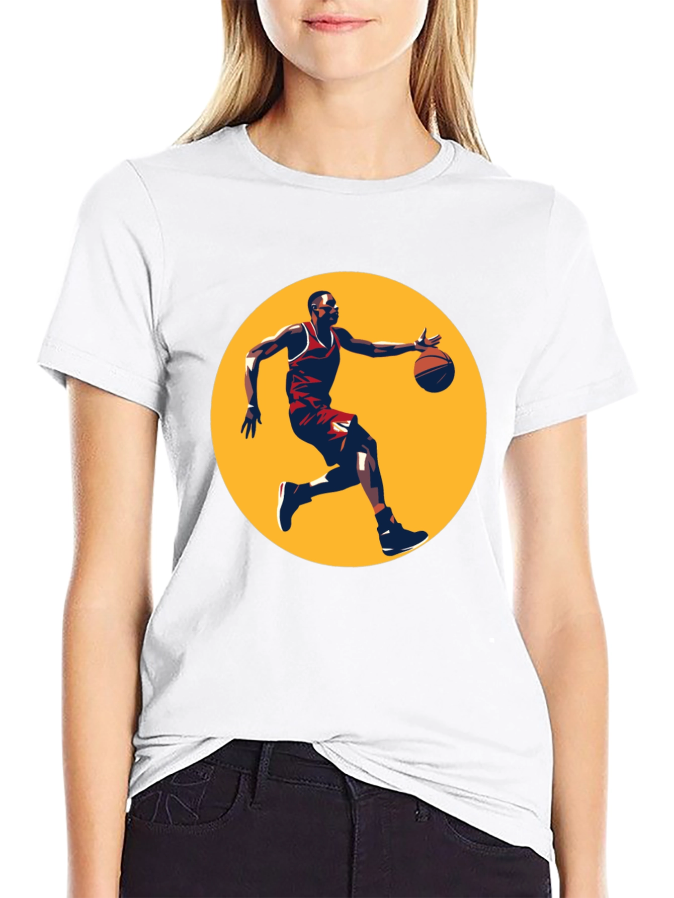 Basketball Player Graphic T-Shirt