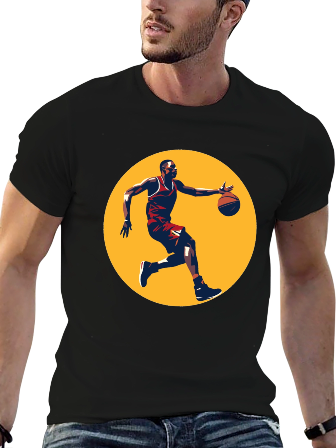Basketball Player Graphic T-Shirt