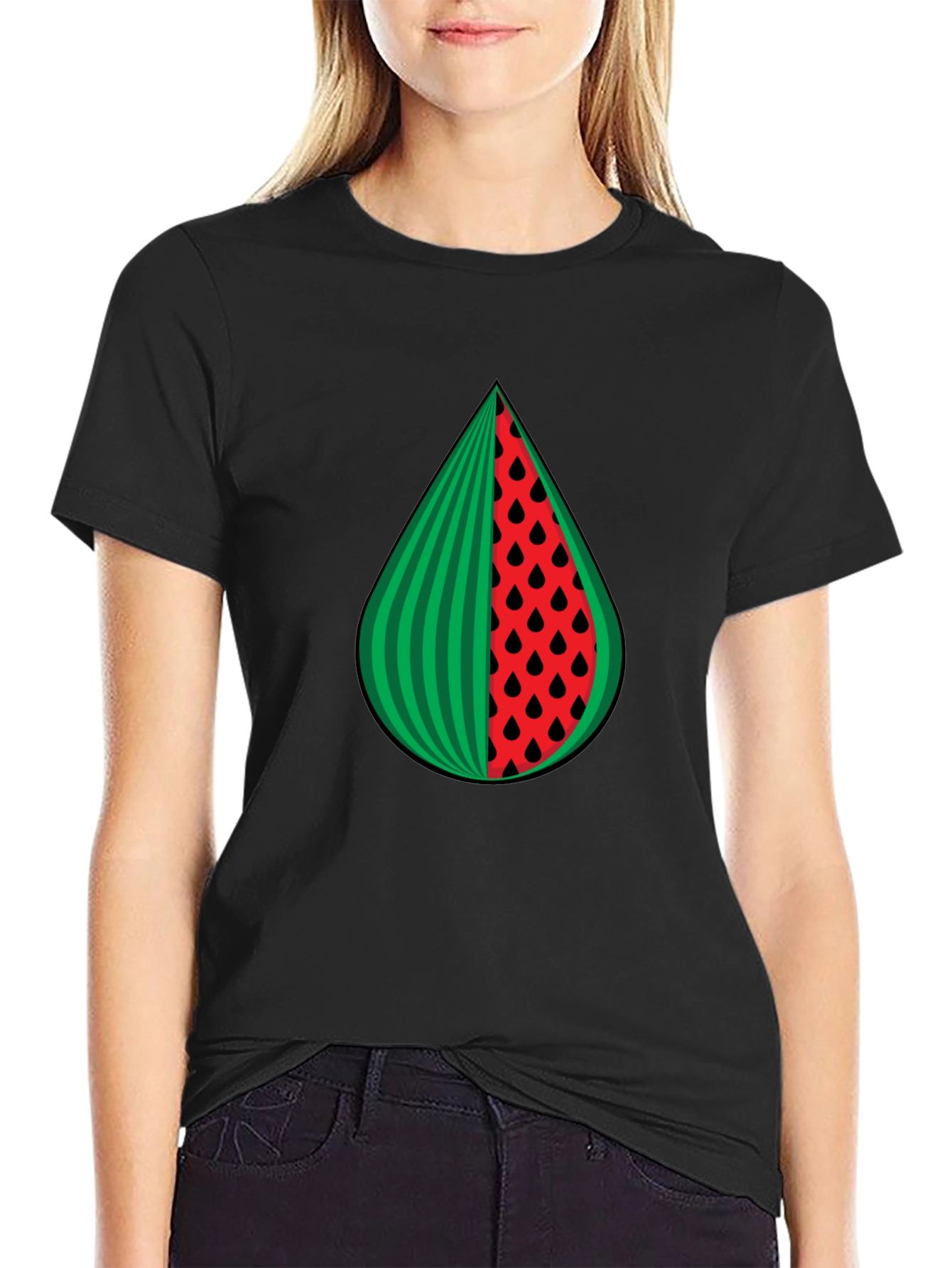 Watermelon Slice Graphic Tee - Summer Style