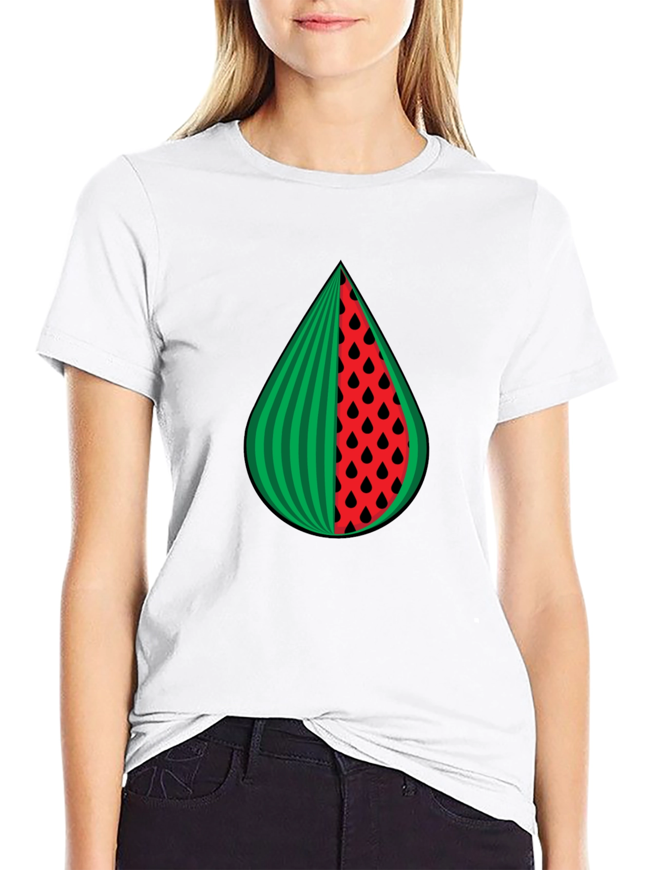 Watermelon Slice Graphic Tee - Summer Style