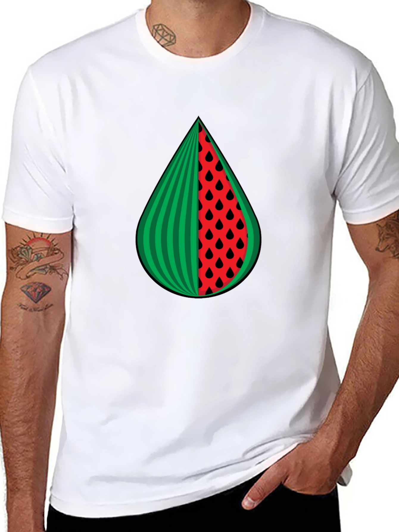 Watermelon Slice Graphic Tee - Summer Style