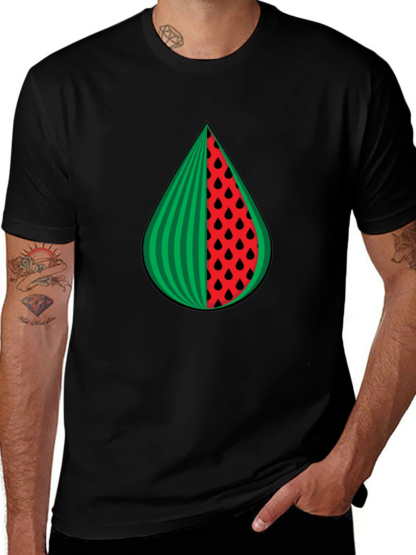 Watermelon Slice Graphic Tee - Summer Style