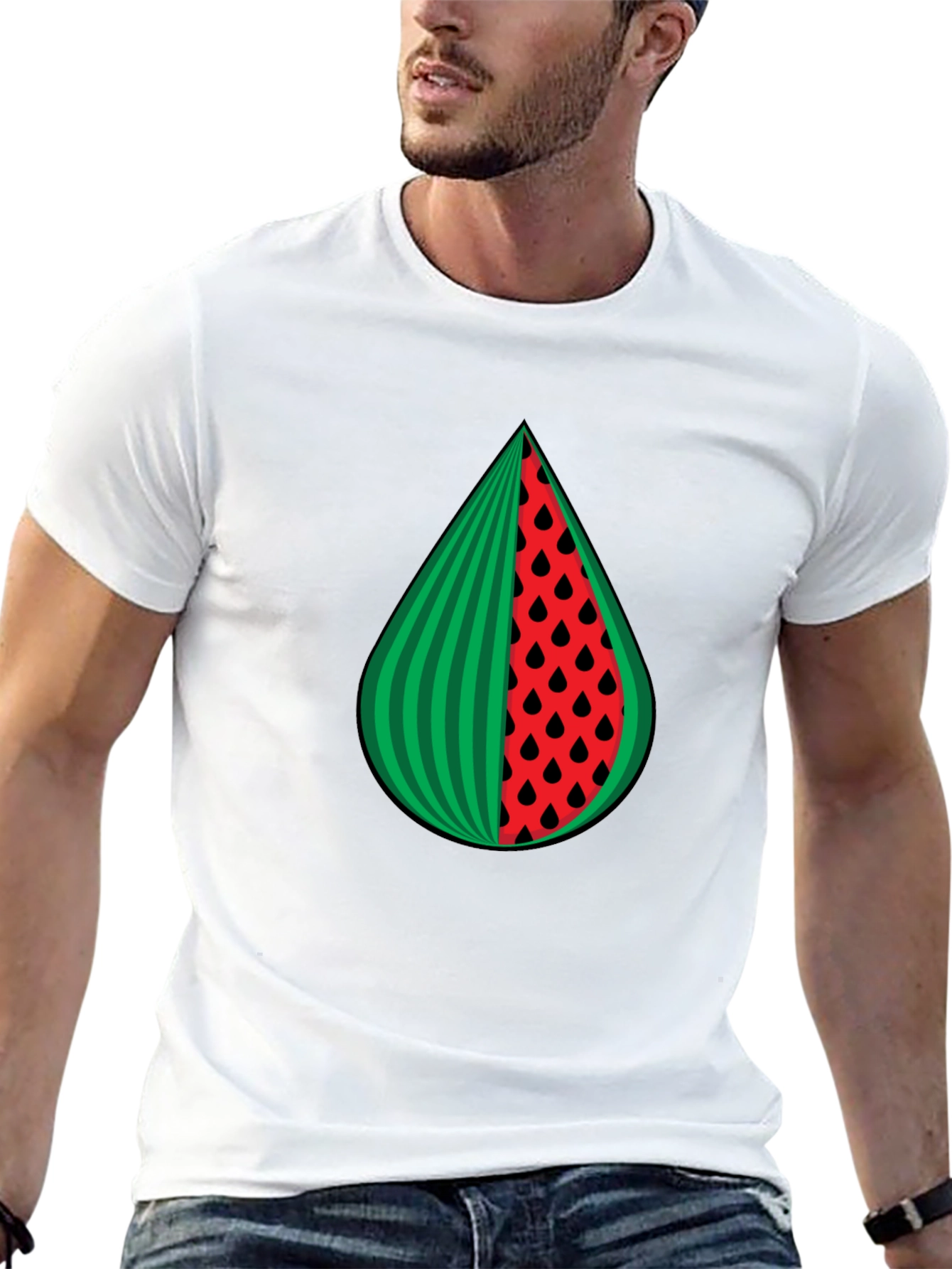 Watermelon Slice Graphic Tee - Summer Style