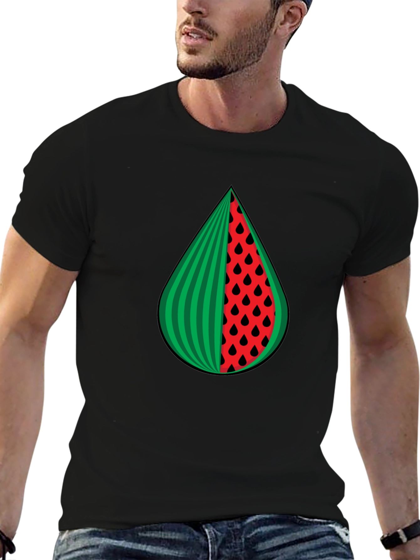 Watermelon Slice Graphic Tee - Summer Style