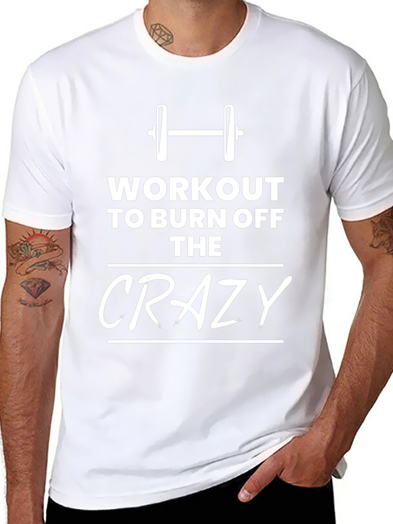 Workout To Burn Off The Crazy Mens T-Shirt