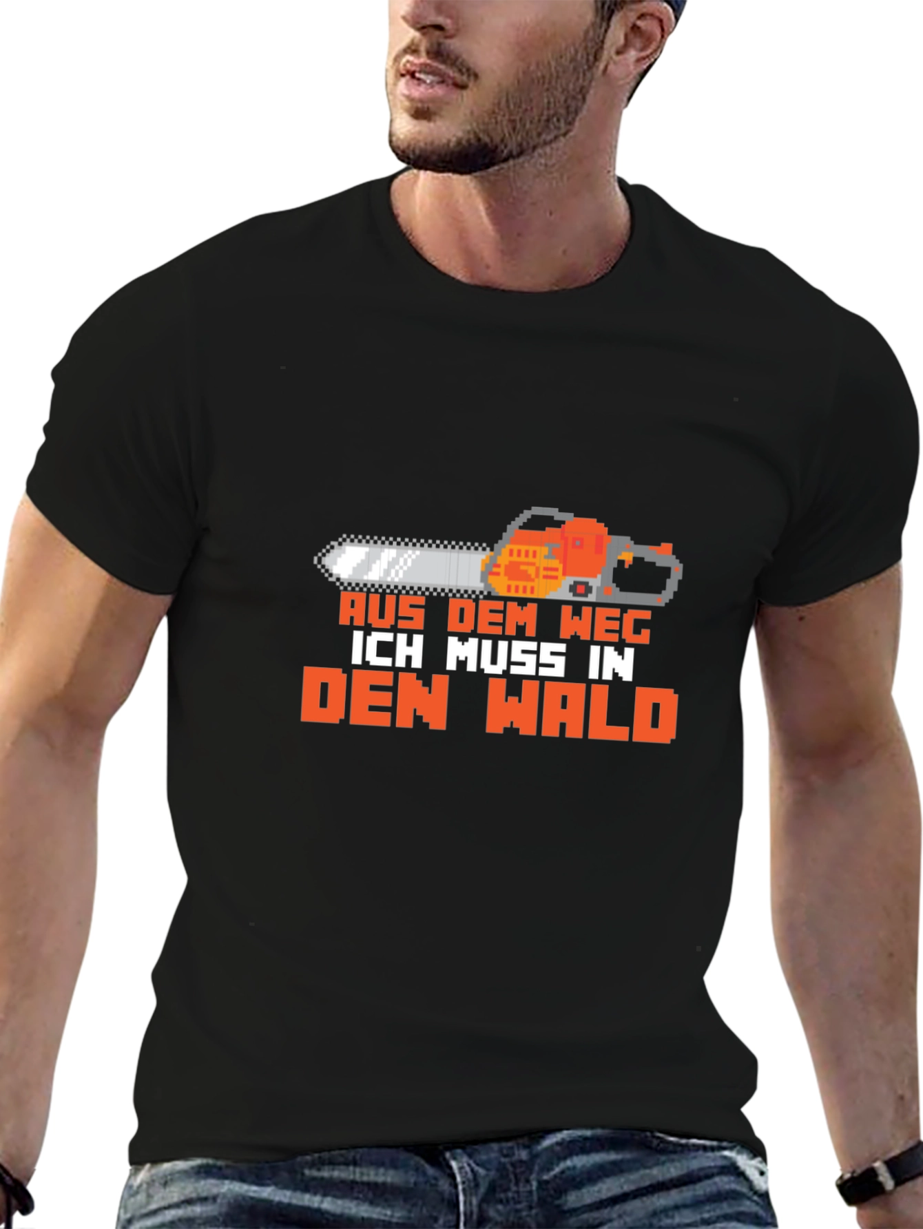 Aus Dem Weg Chainsaw Graphic T-Shirt