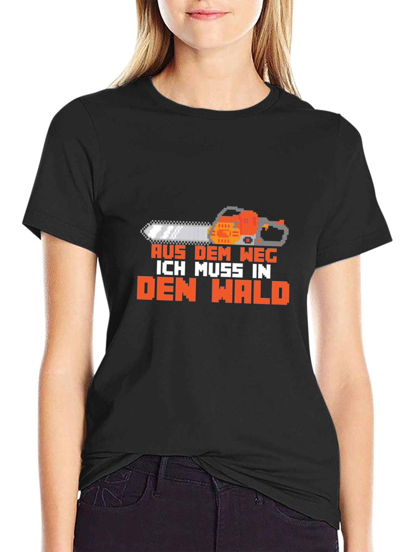 Aus Dem Weg Chainsaw Graphic T-Shirt