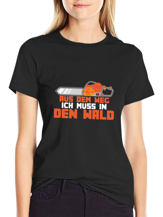 Aus Dem Weg Chainsaw Graphic T-Shirt