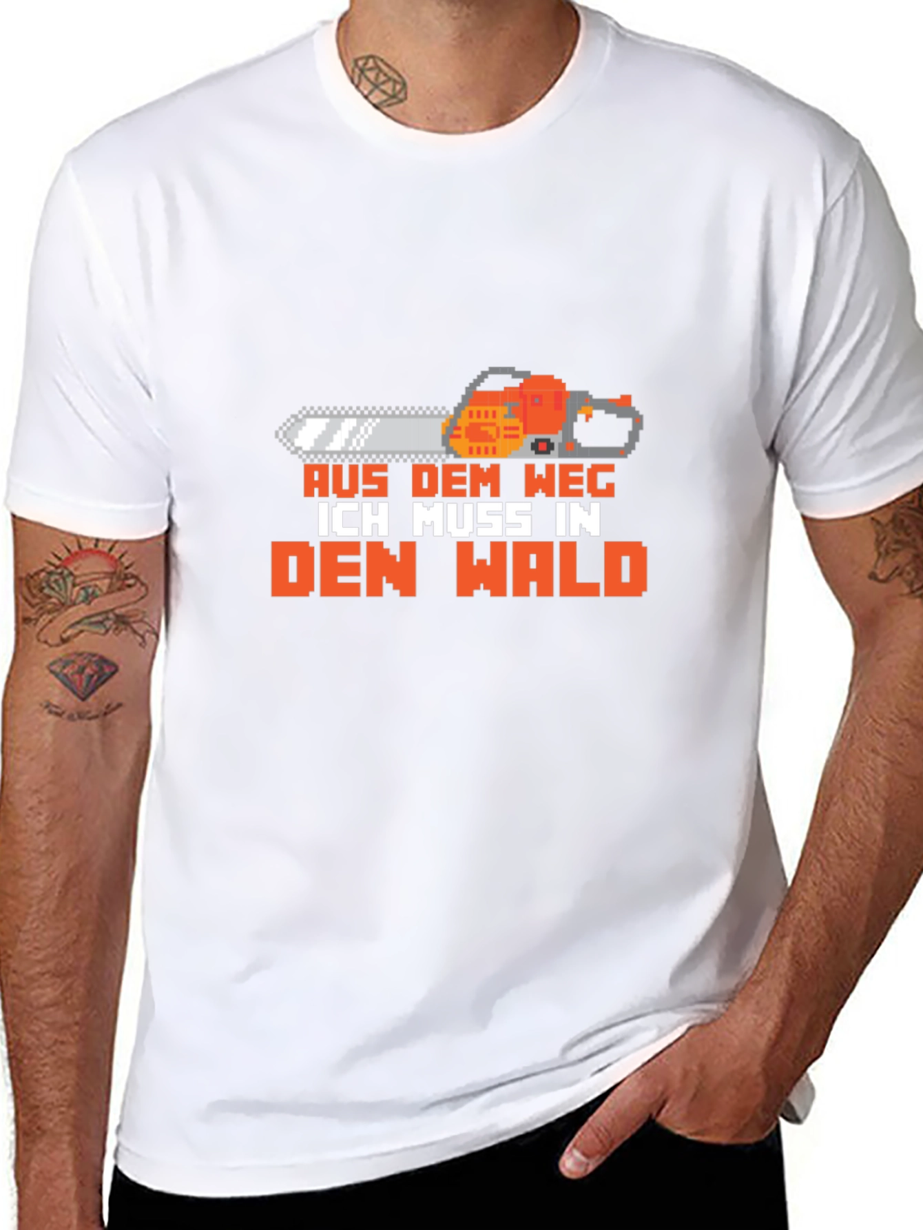 Aus Dem Weg Chainsaw Graphic T-Shirt