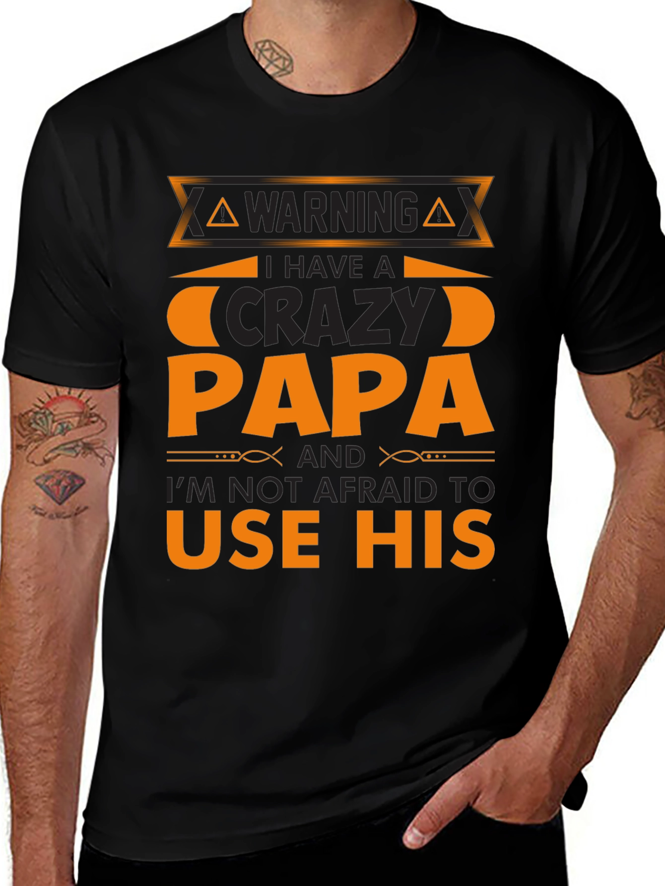 Warning Crazy Papa T-Shirt