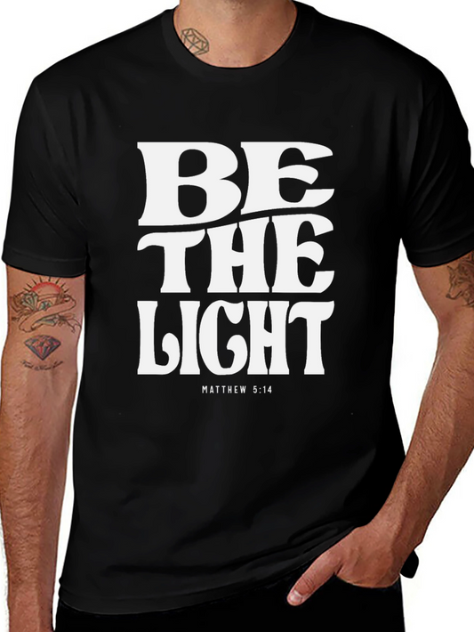 Be the Light T-Shirt - Matthew 5:14 Black