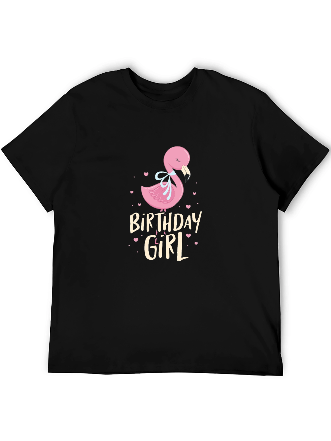 Birthday Girl Flamingo Graphic T-Shirt