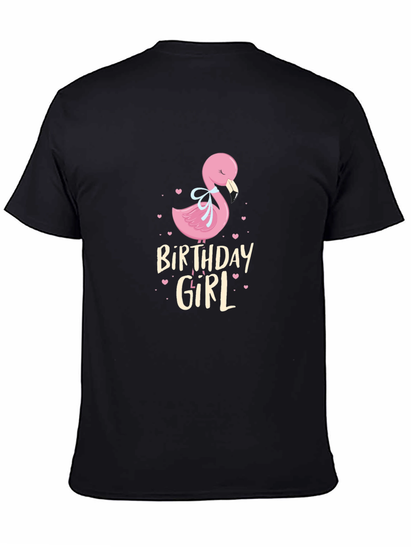 Birthday Girl Flamingo Graphic T-Shirt
