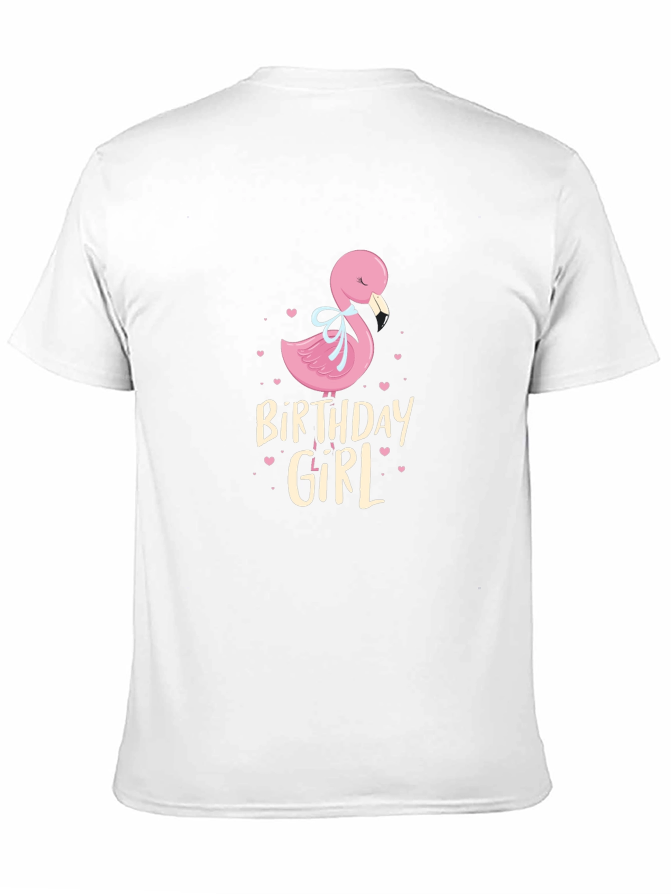 Birthday Girl Flamingo Graphic T-Shirt