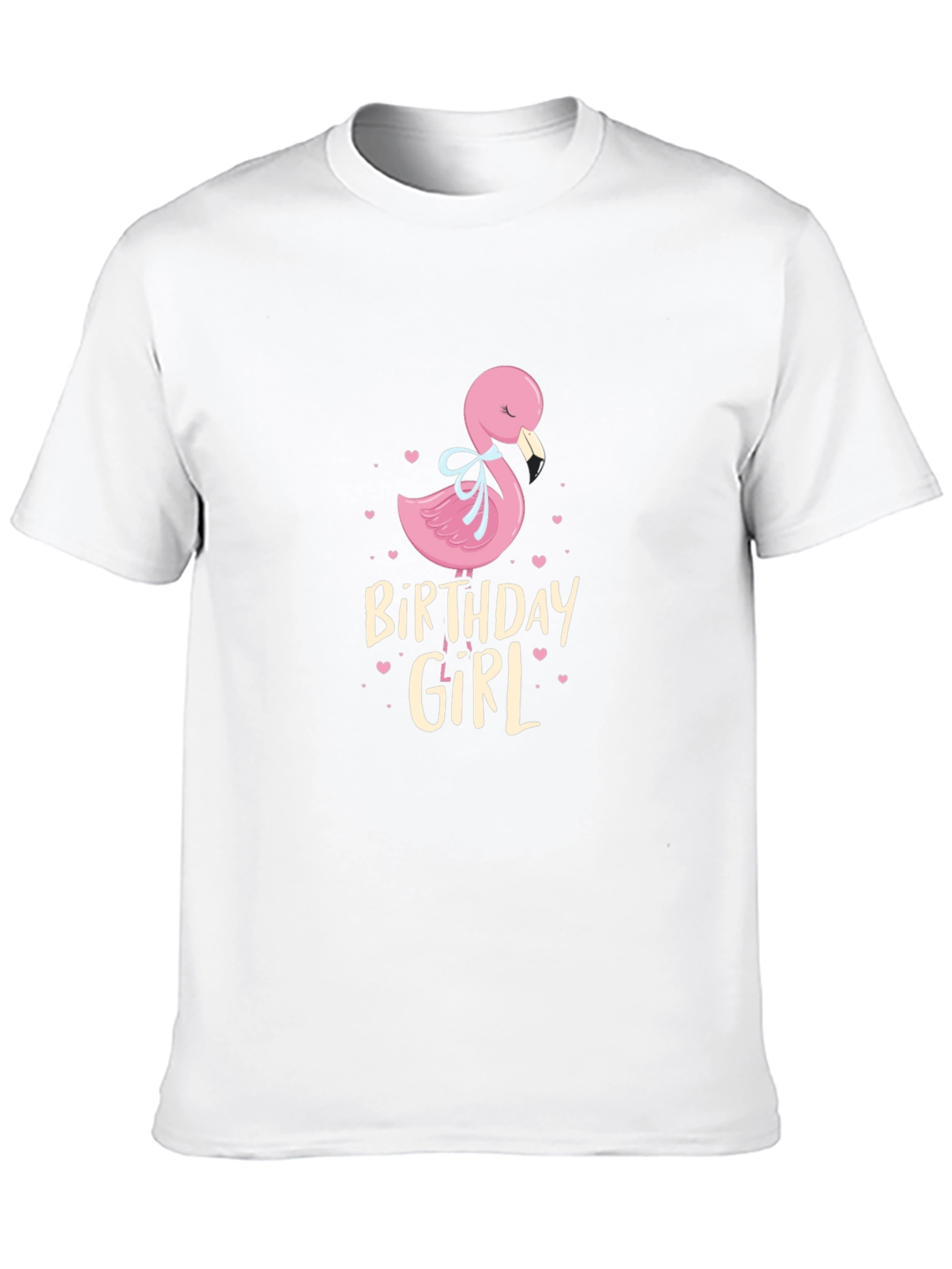 Birthday Girl Flamingo Graphic T-Shirt