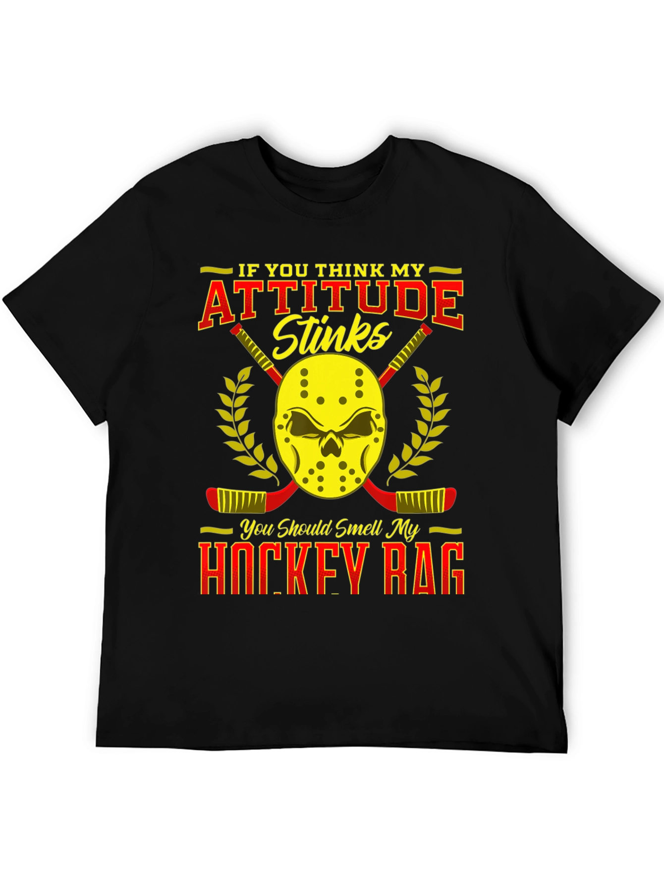 Attitude Stinks Hockey Rag Graphic T-Shirt
