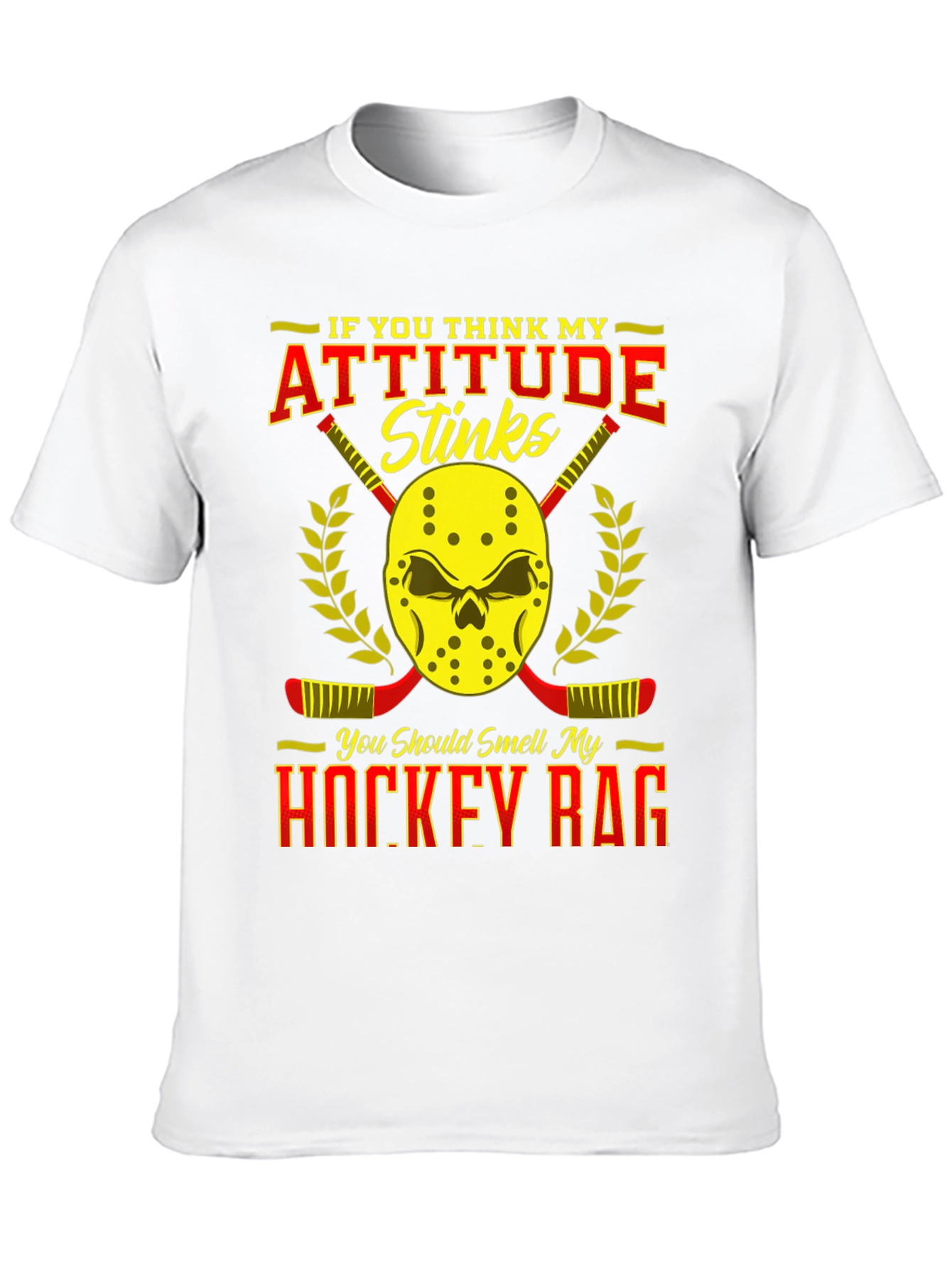 Attitude Stinks Hockey Rag Graphic T-Shirt