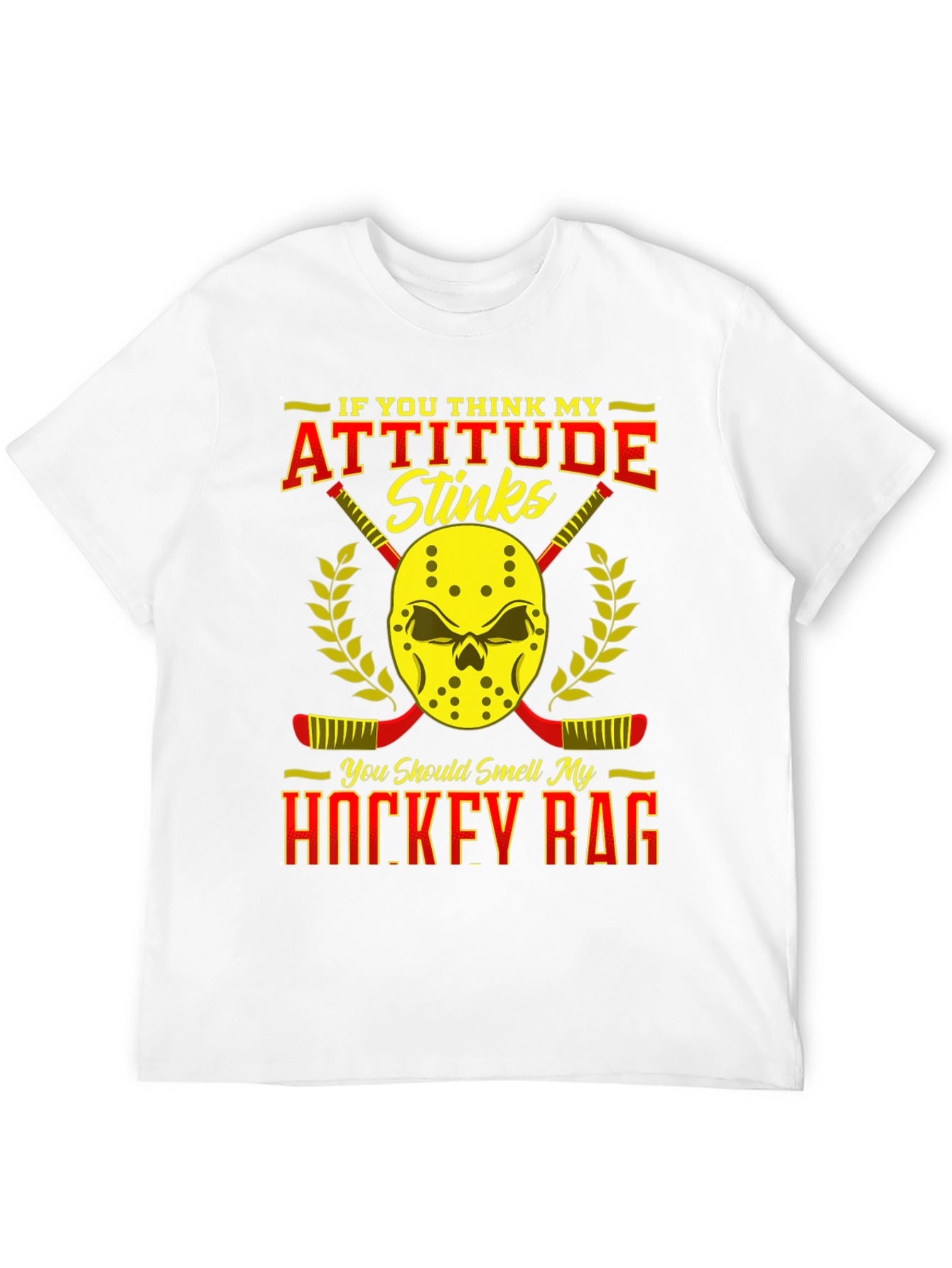 Attitude Stinks Hockey Rag Graphic T-Shirt