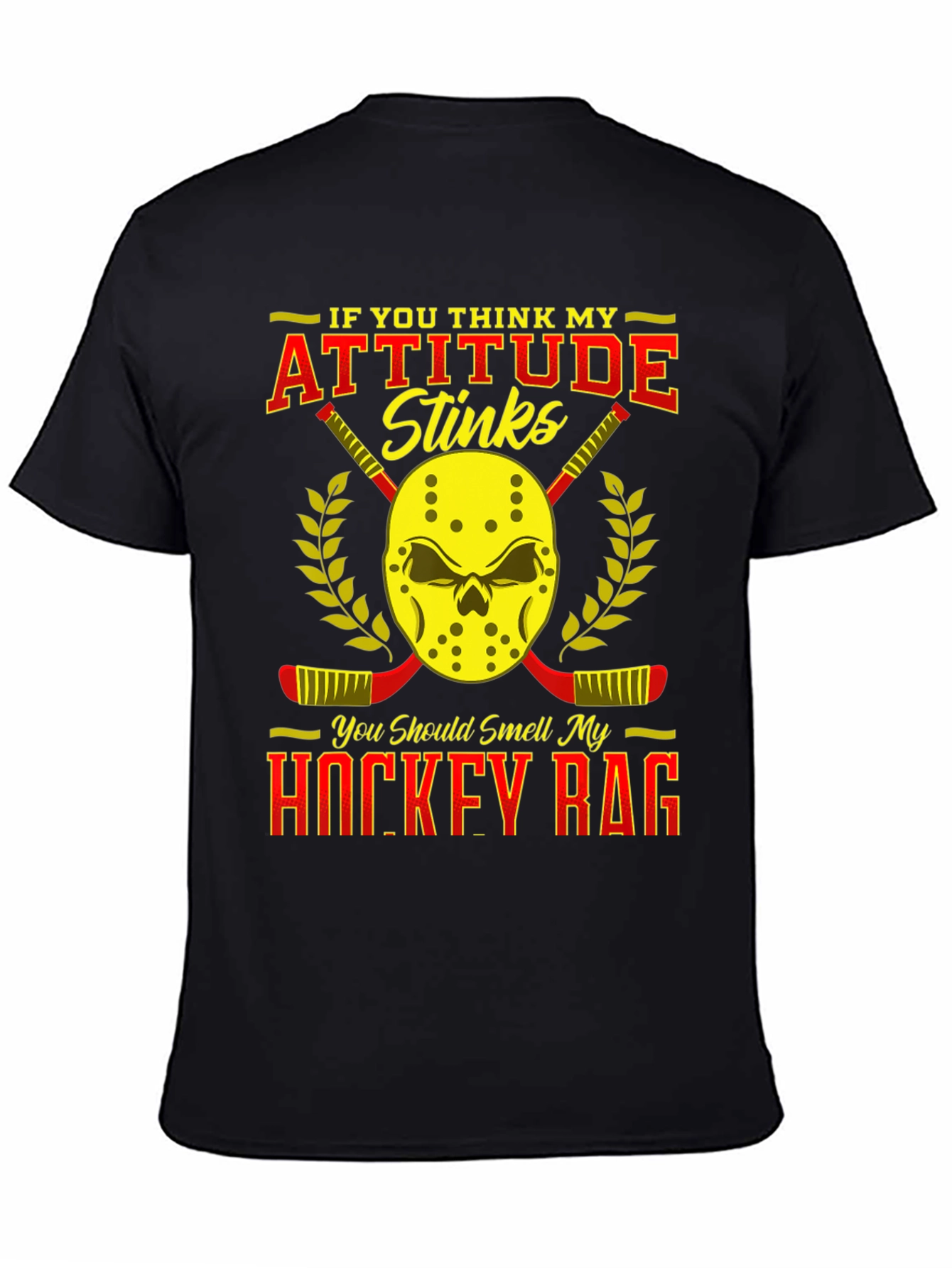Attitude Stinks Hockey Rag Graphic T-Shirt