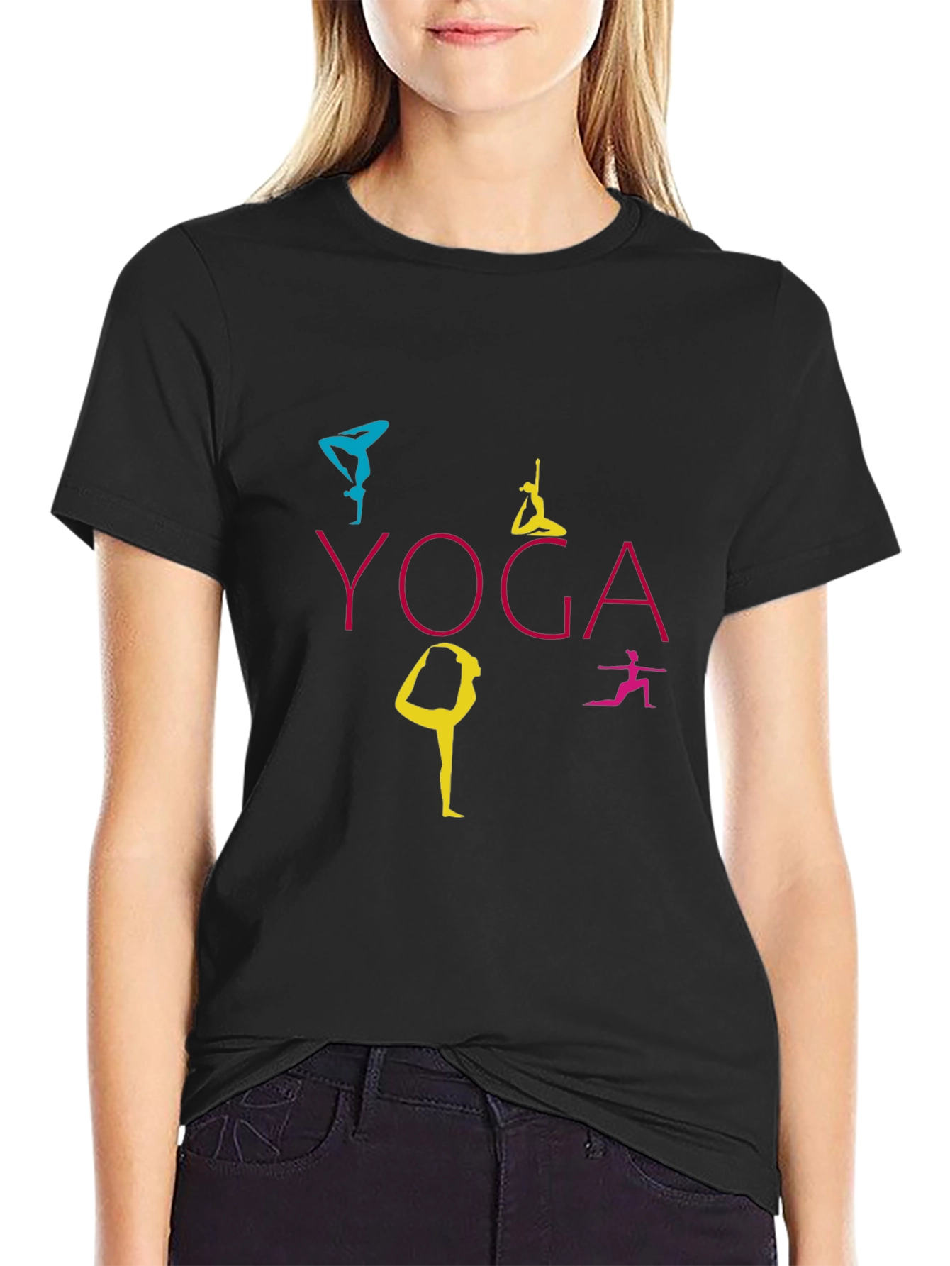 Yoga Graphic Print T-Shirt