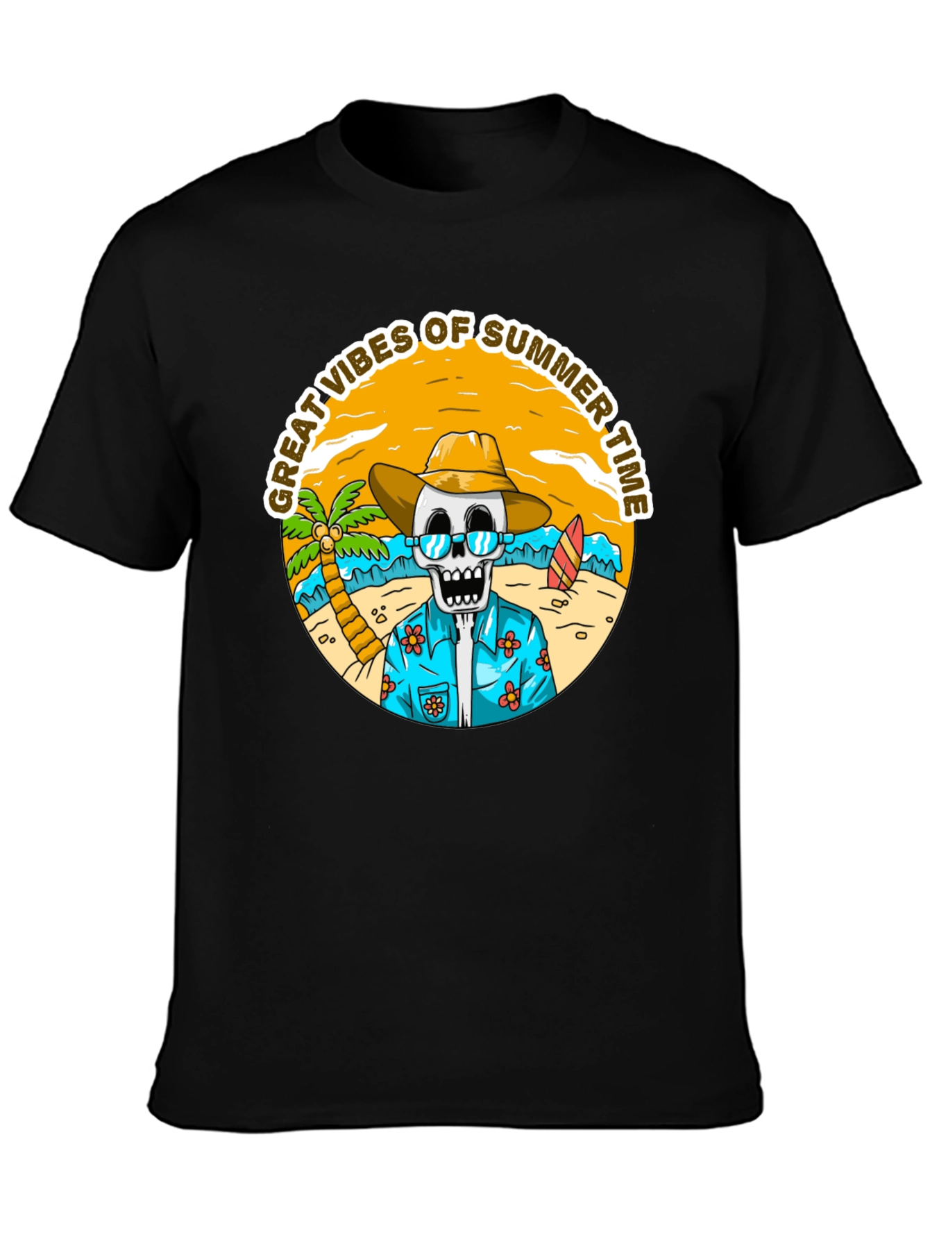 Summer Vibes Skeleton T-Shirt