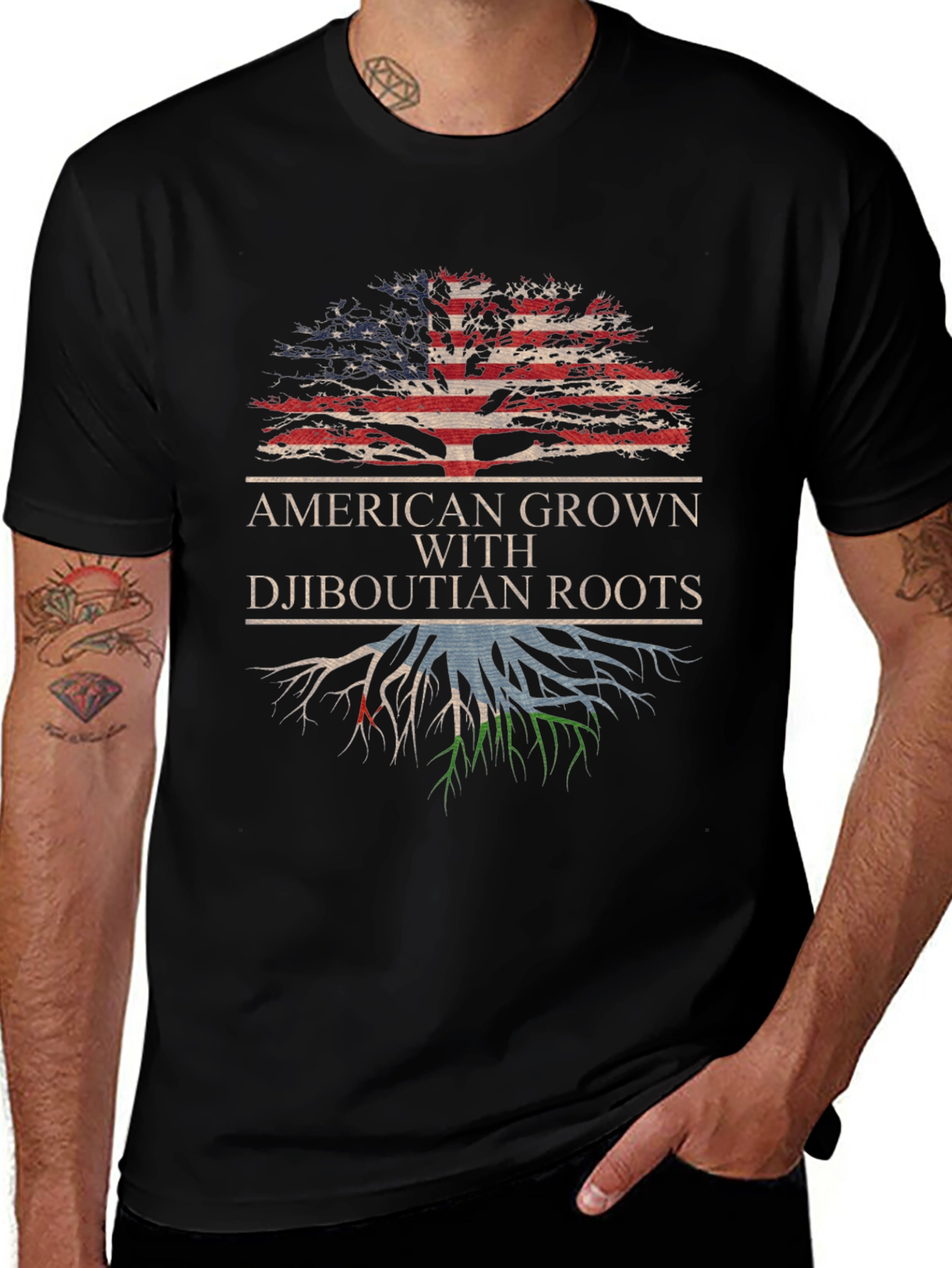 American Grown with Djiboutian Roots T-Shirt