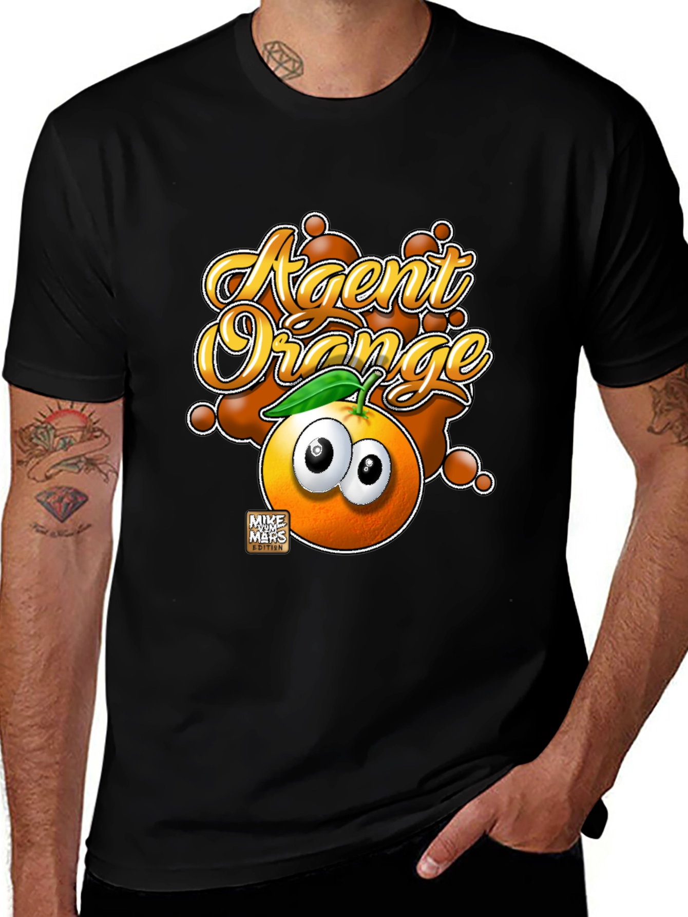 Agent Orange Graphic Print T-Shirt
