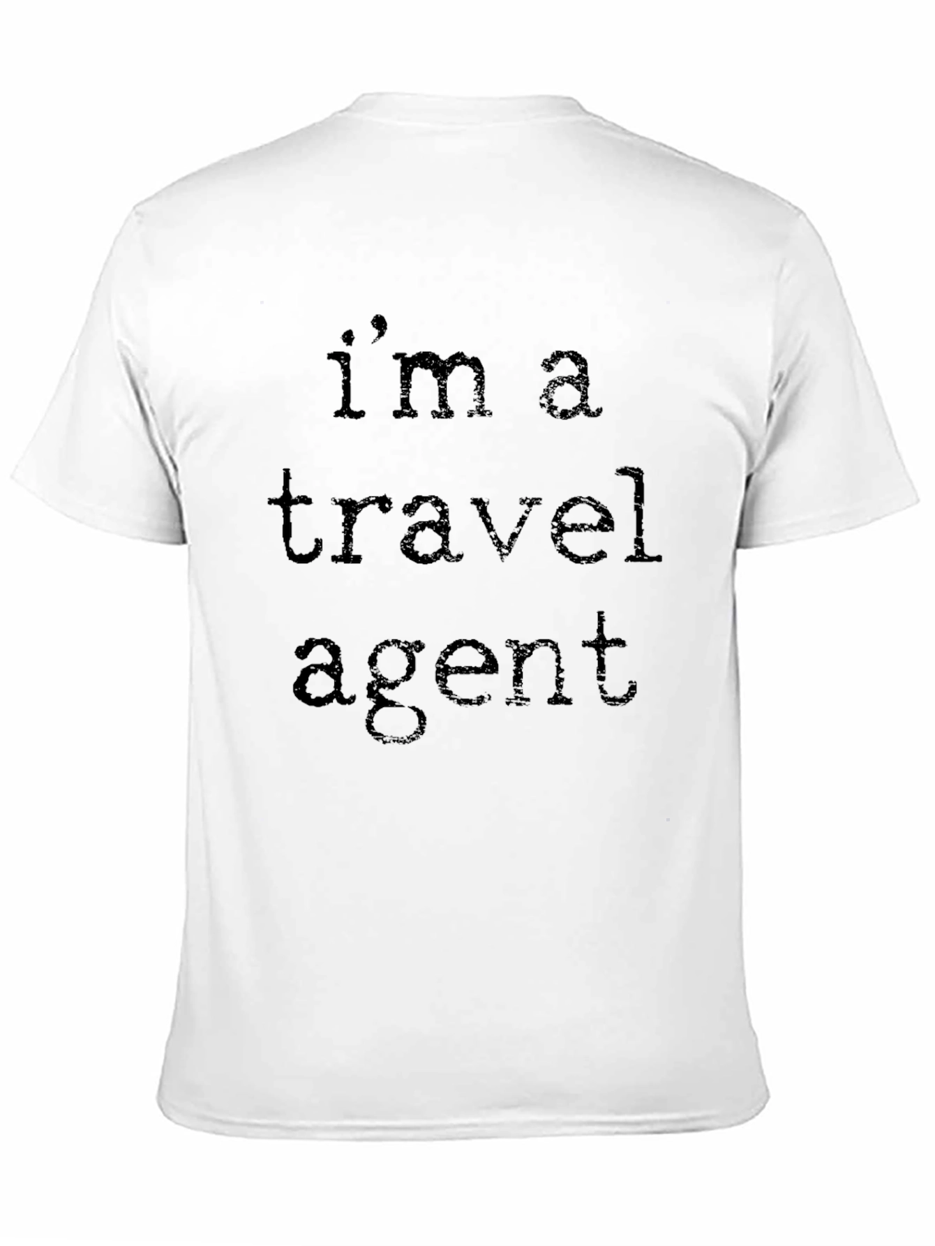 Travel Agent T-Shirt - Black Crew Neck