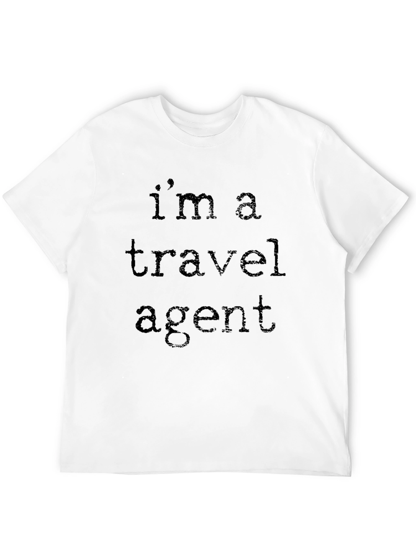 Travel Agent T-Shirt - Black Crew Neck