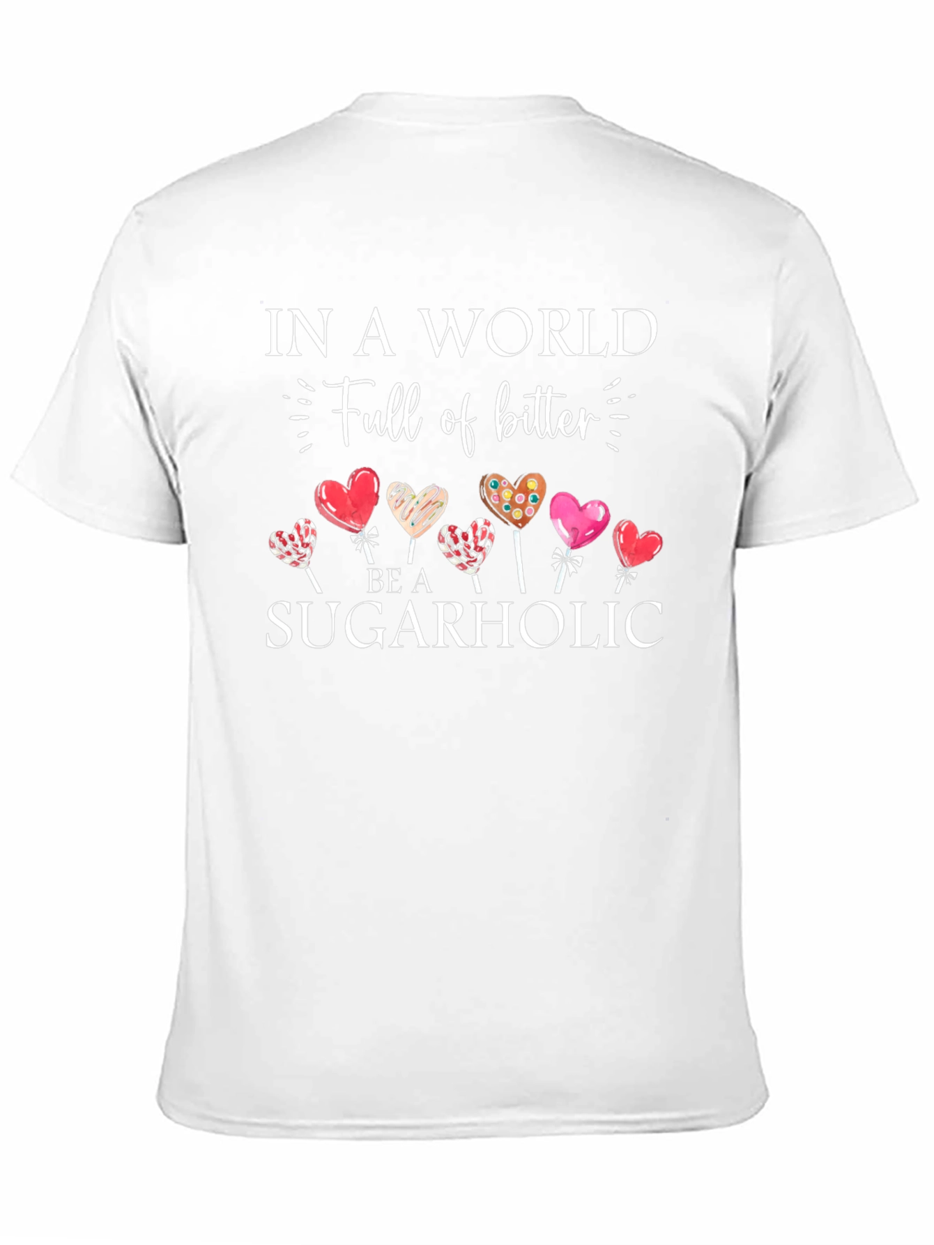 Sugarholic T-Shirt: Sweet Heart Lollipops