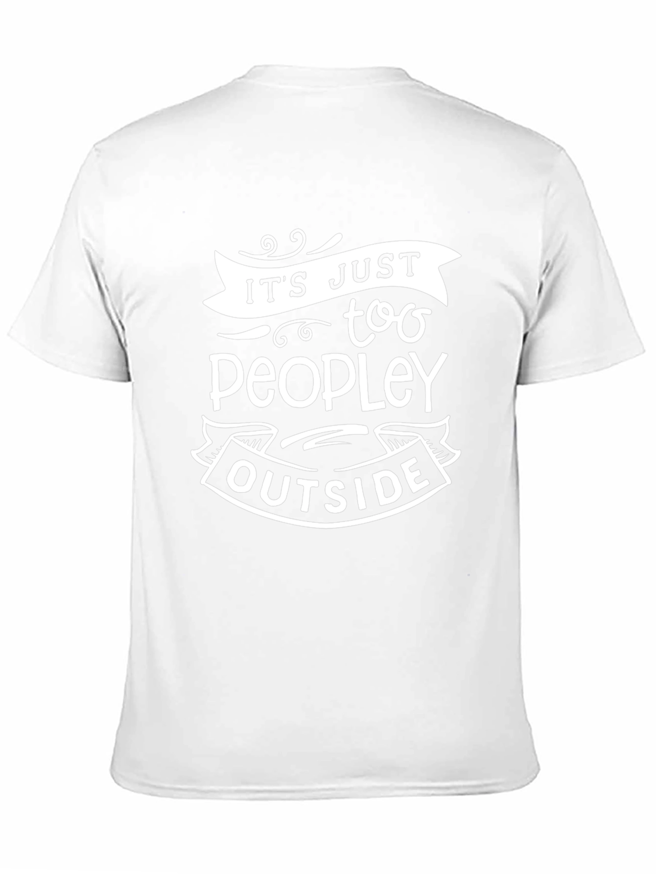 Too Peopley Outside Black Graphic T-Shirt