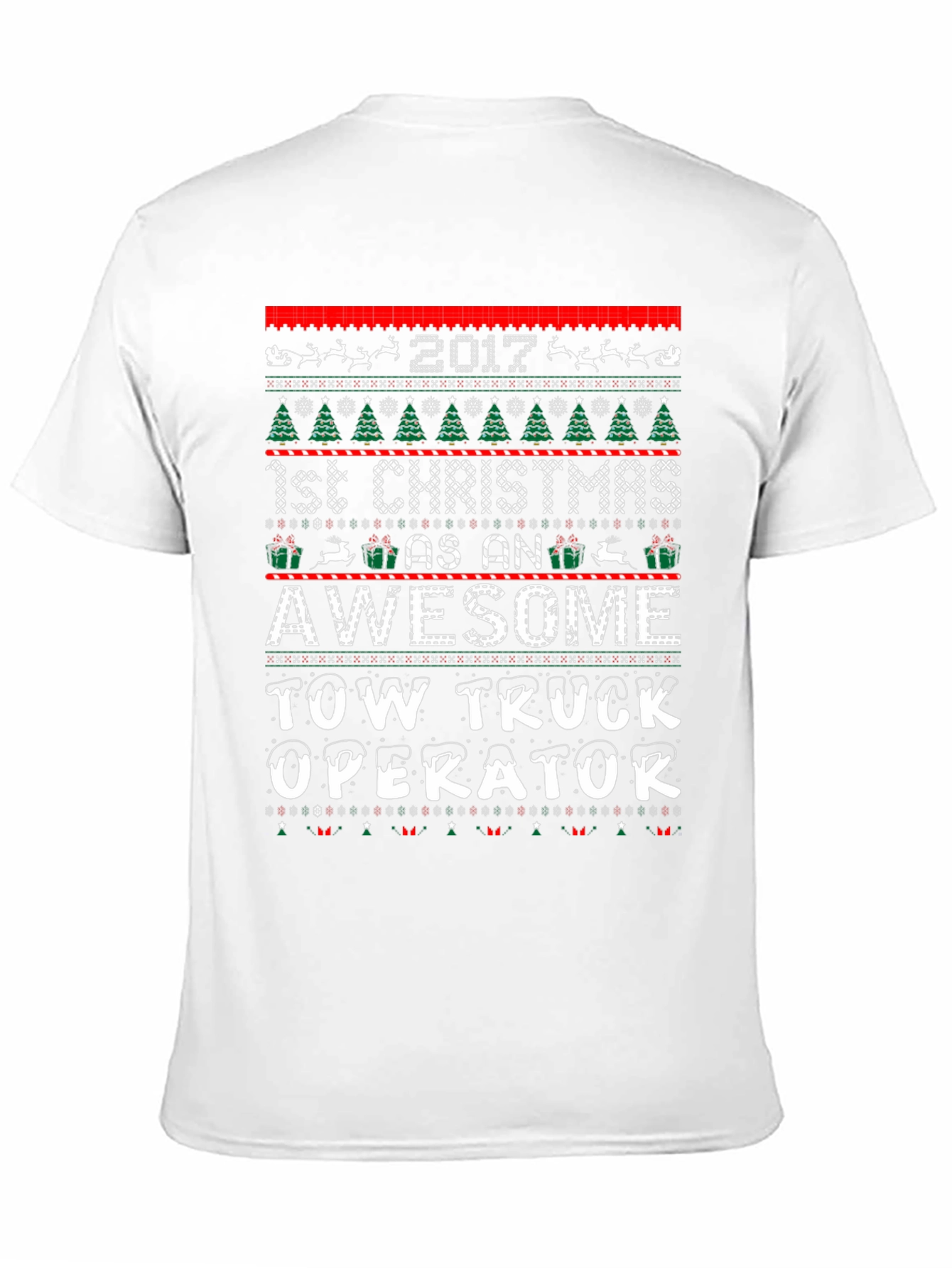 Awesome Tow Truck Operator Christmas T-Shirt