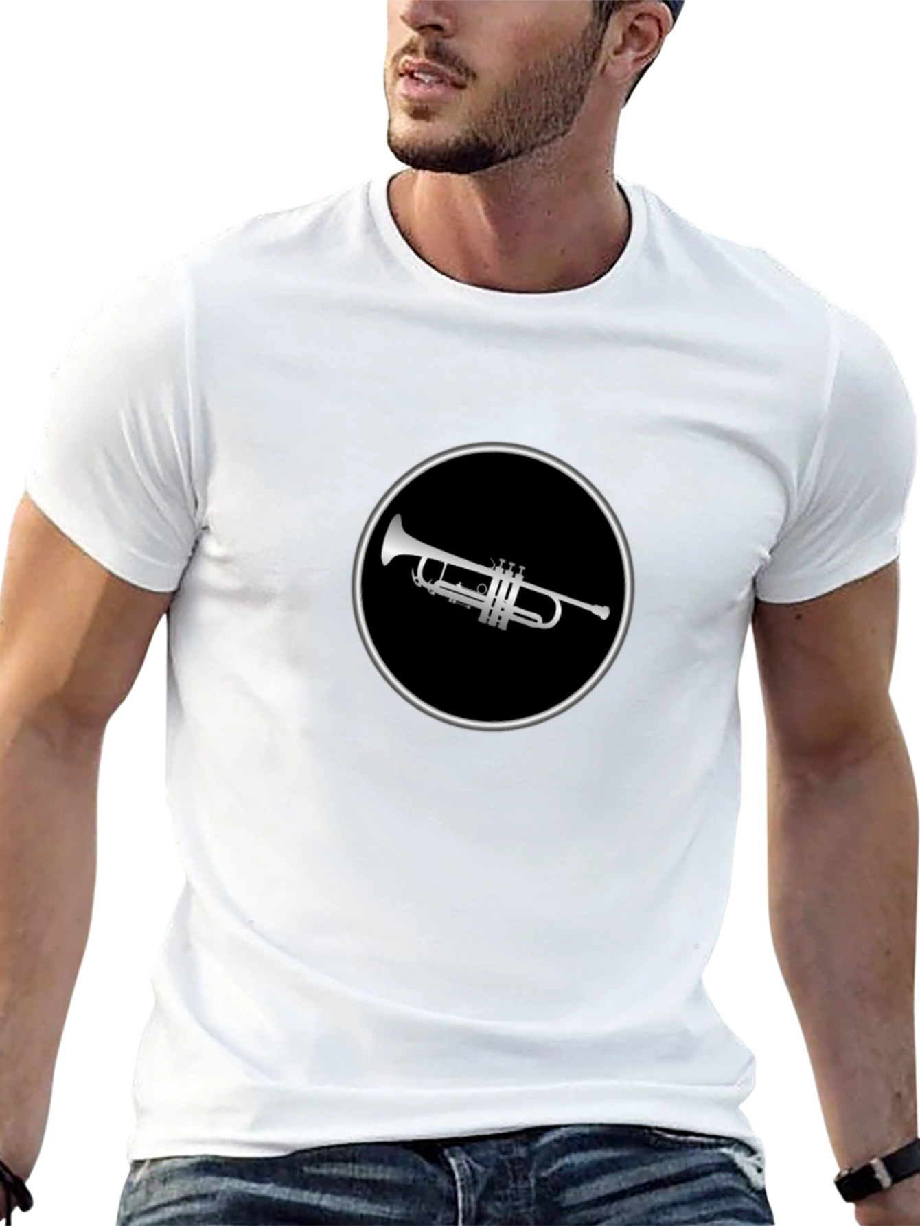 Trumpet Graphic Tee - Stylish Music Lover Shirt