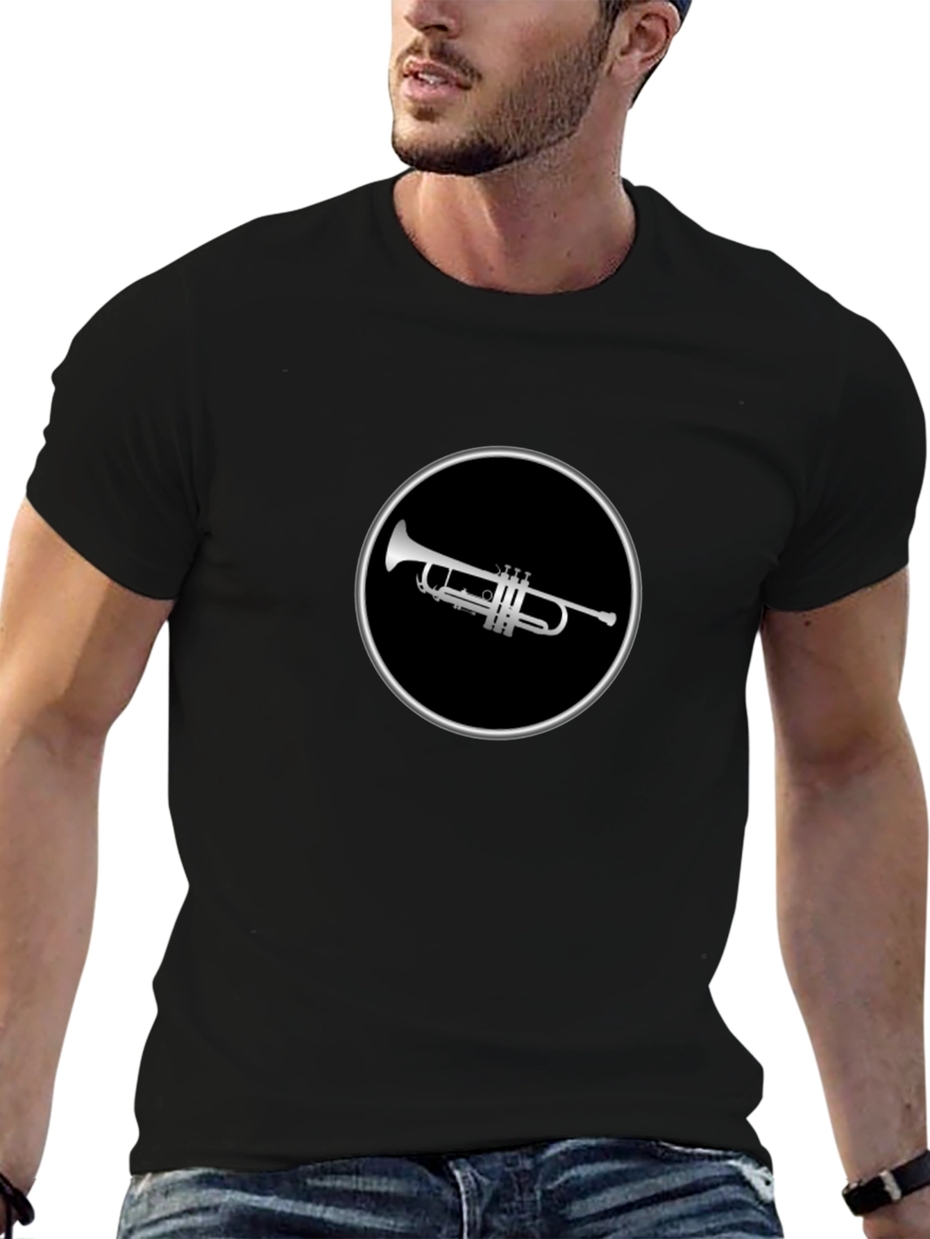 Trumpet Graphic Tee - Stylish Music Lover Shirt