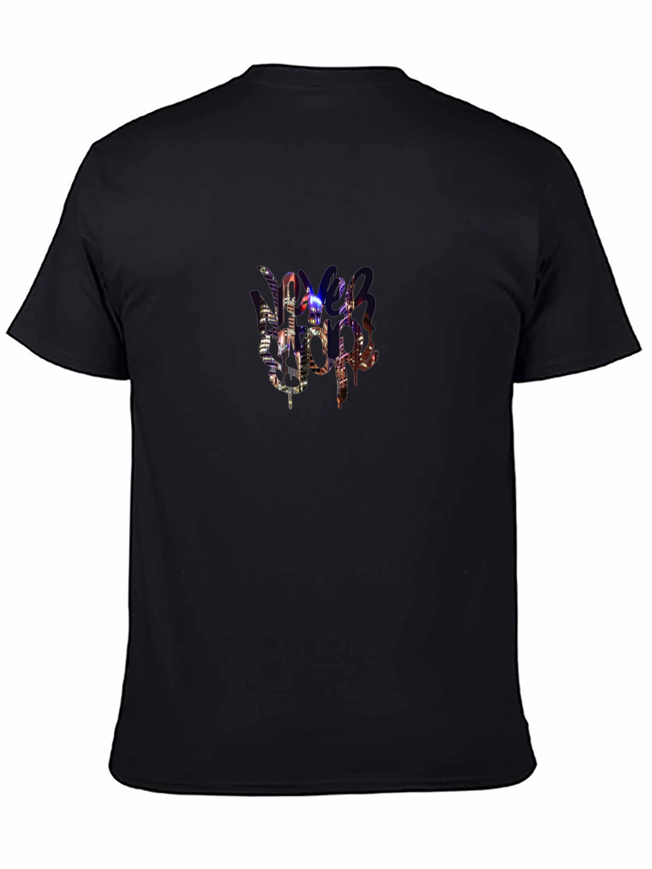 Urban Nightlife Graphic Tee - Black