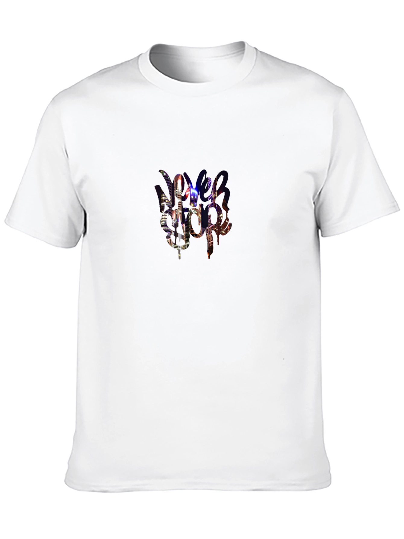 Urban Nightlife Graphic Tee - Black