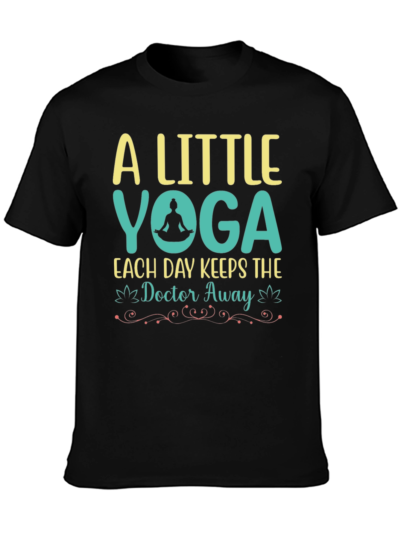 Yoga Graphic Tee: A Little Yoga Each Day