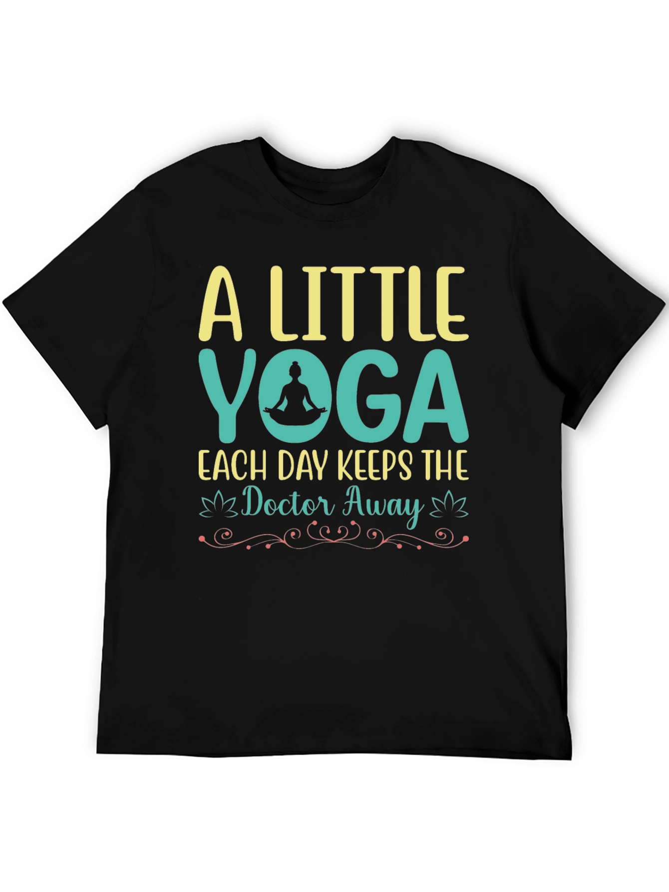 Yoga Graphic Tee: A Little Yoga Each Day