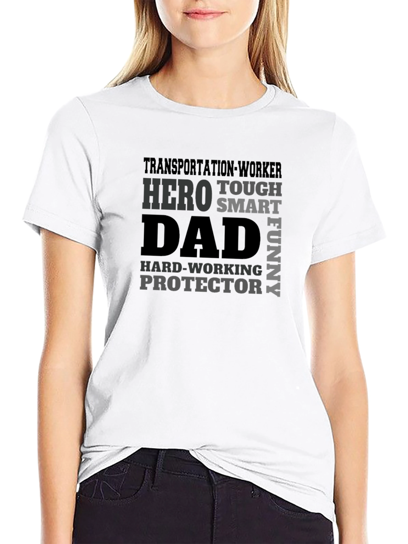 Transportation Worker Dad Hero Graphic Tee