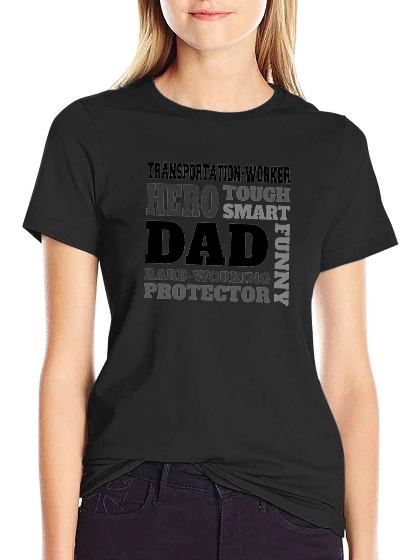 Transportation Worker Dad Hero Graphic Tee