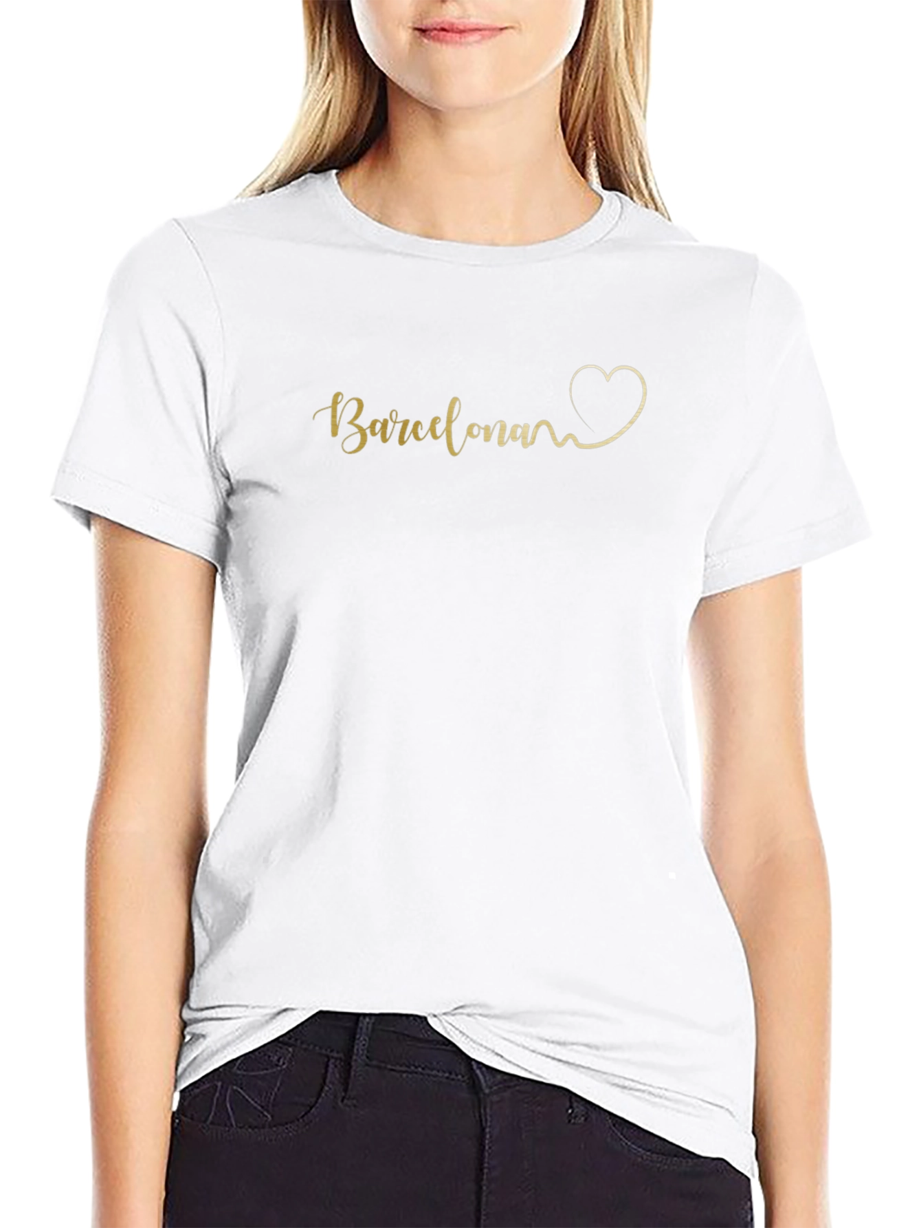 Barcelona Heartbeat T-Shirt - Stylish City Pride