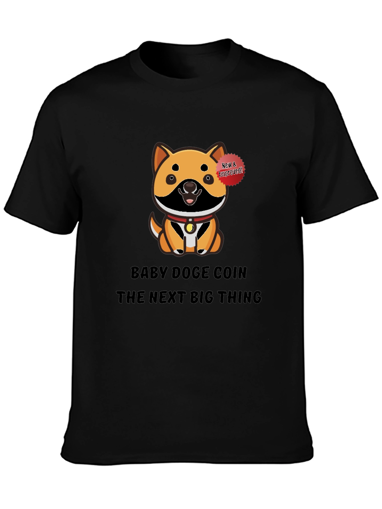 Baby Doge Coin Black T-Shirt - Next Big Thing