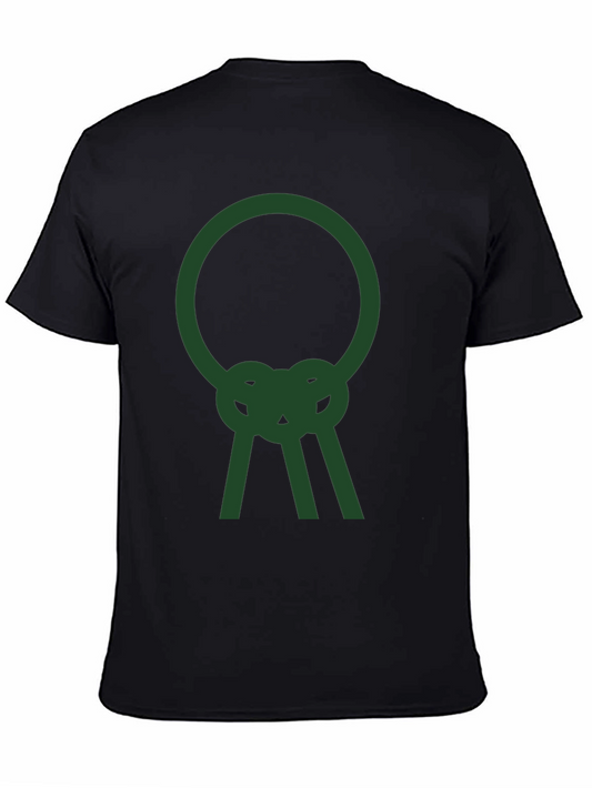 Abstract Symbol Graphic Tee - Casual Style