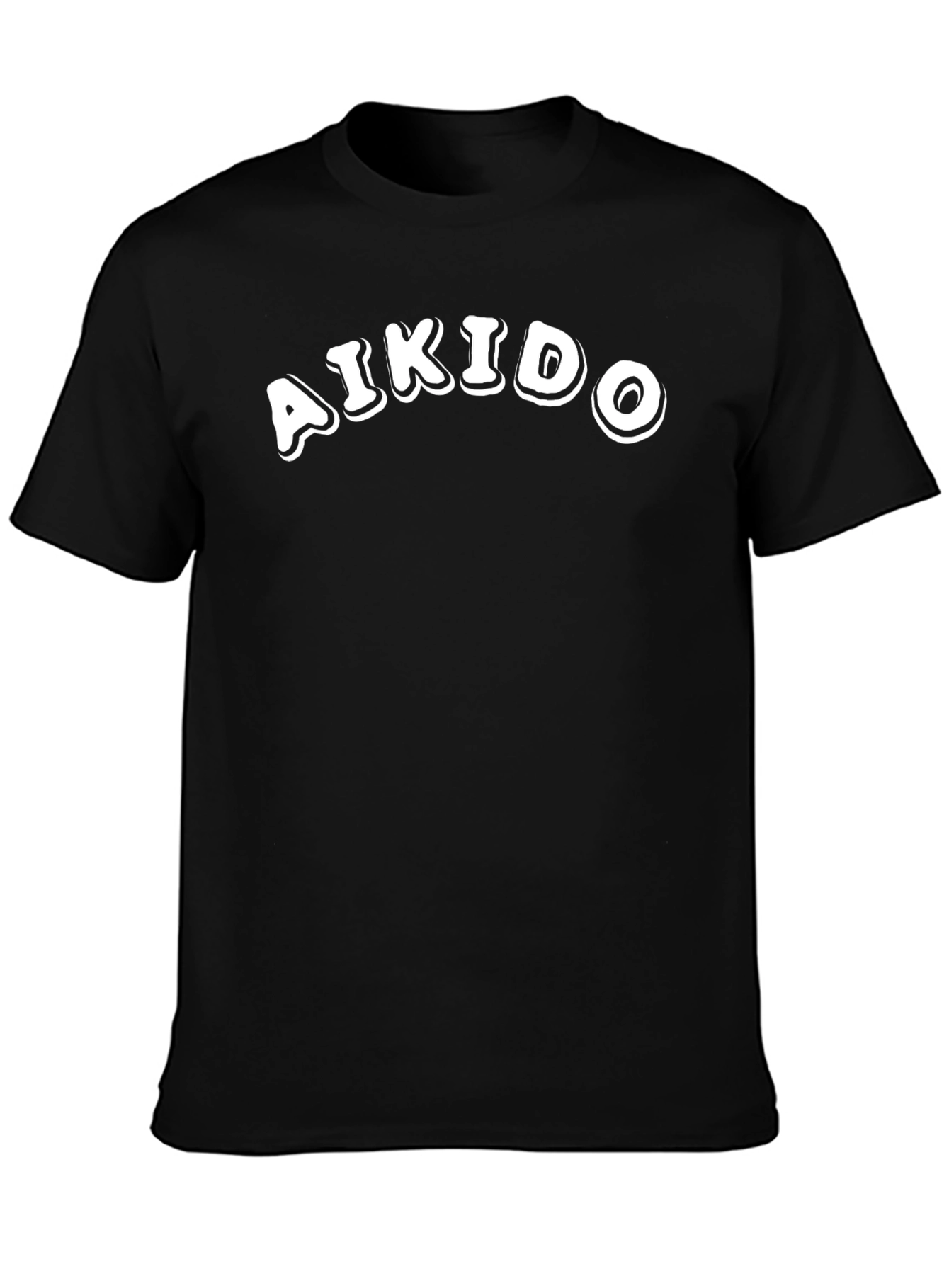 Aikido Black T-Shirt - Martial Arts Training