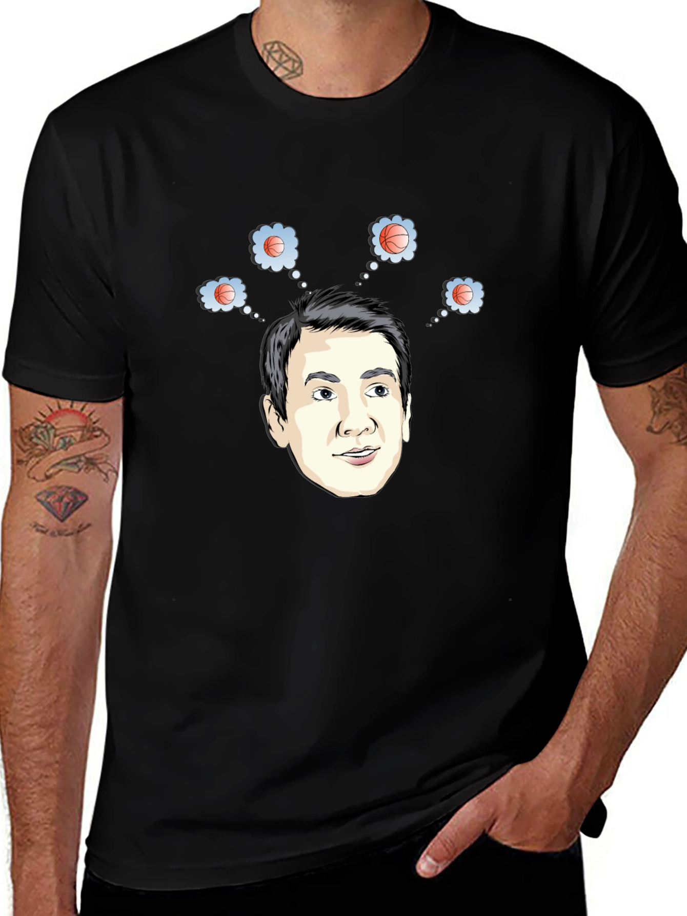 Basketball Dreams T-Shirt - Funny Cartoon Tee