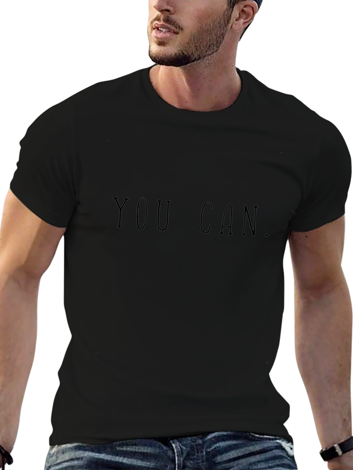 You Can Black T-Shirt - Motivational Tee