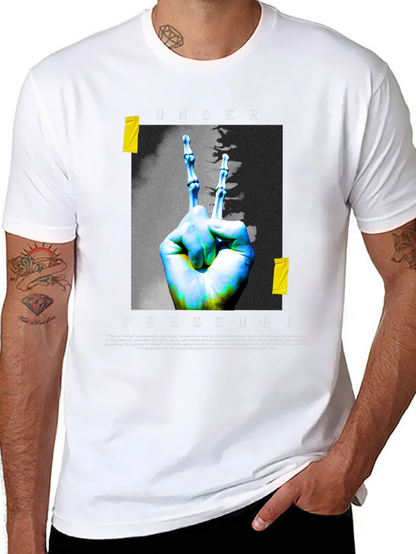 Under Pressure Graphic T-Shirt - Black