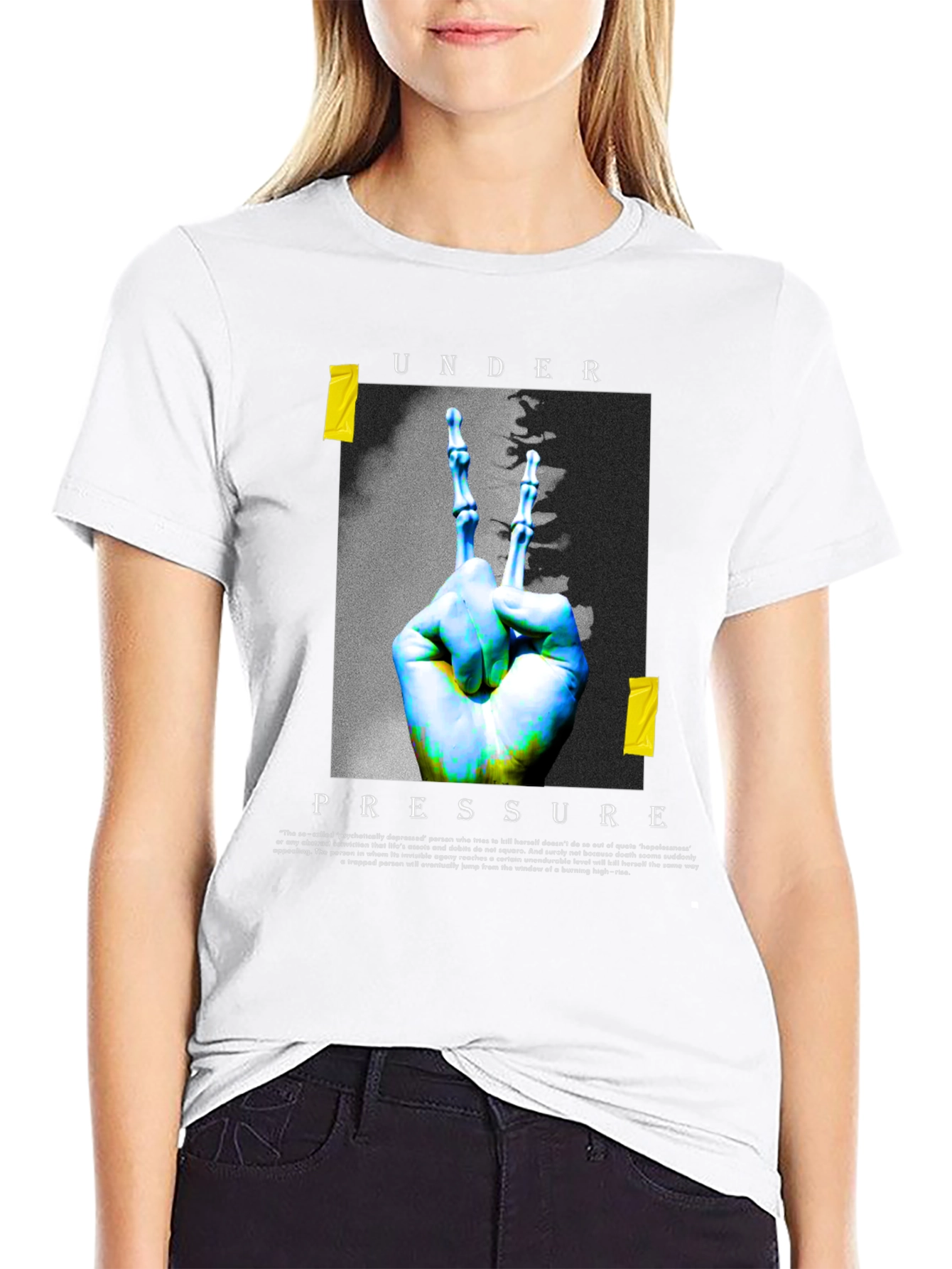 Under Pressure Graphic T-Shirt - Black