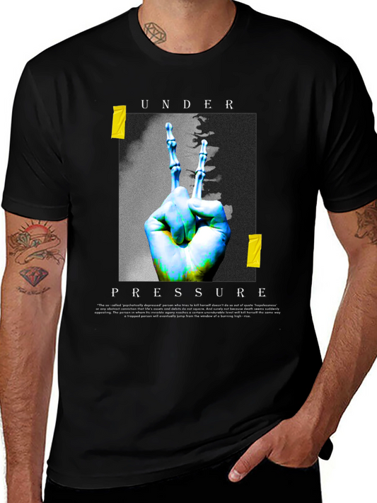 Under Pressure Graphic T-Shirt - Black