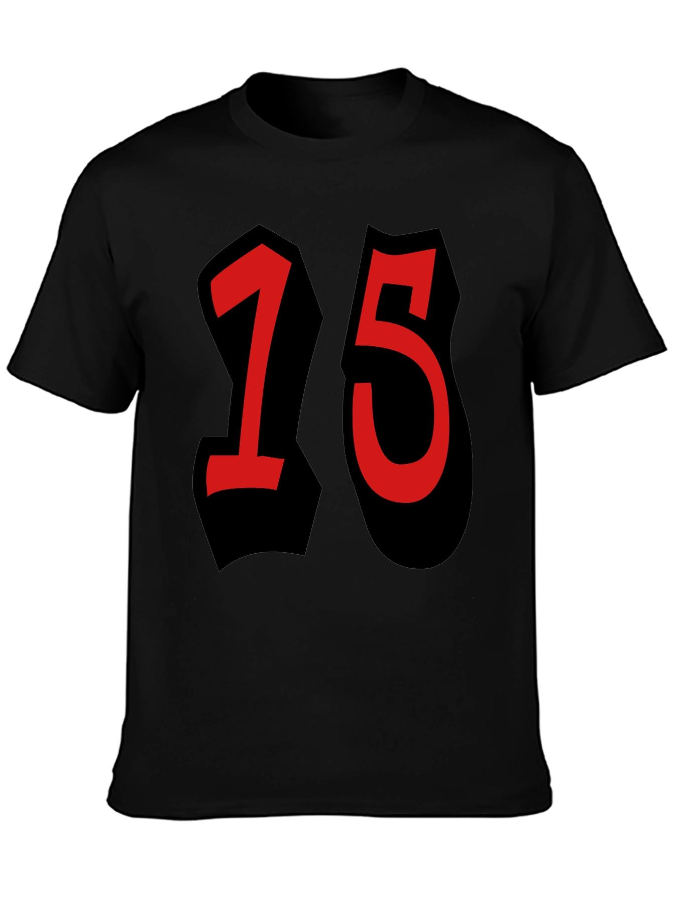Bold 15 Graphic Black T-Shirt